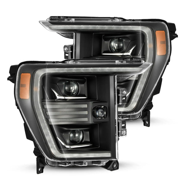 AlphaRex 21-22 Ford F150 PRO-Series Projector Headlights Black